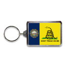 ニューハンプシャー州 キーホルダー [ガズデンフラッグ] / New Hampshire Keychain Lucite Gadsden Flag