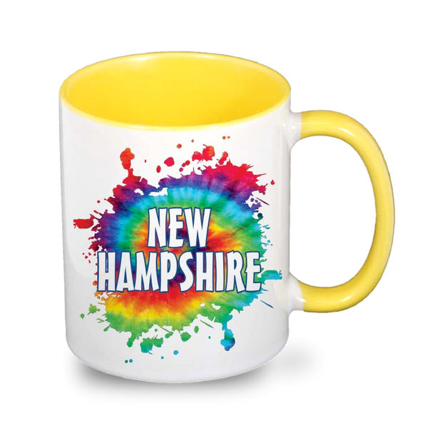 ニューハンプシャー州 マグカップ（11oz/325ml）[タイダイ] / New Hampshire Mug Tie Dye (11oz)