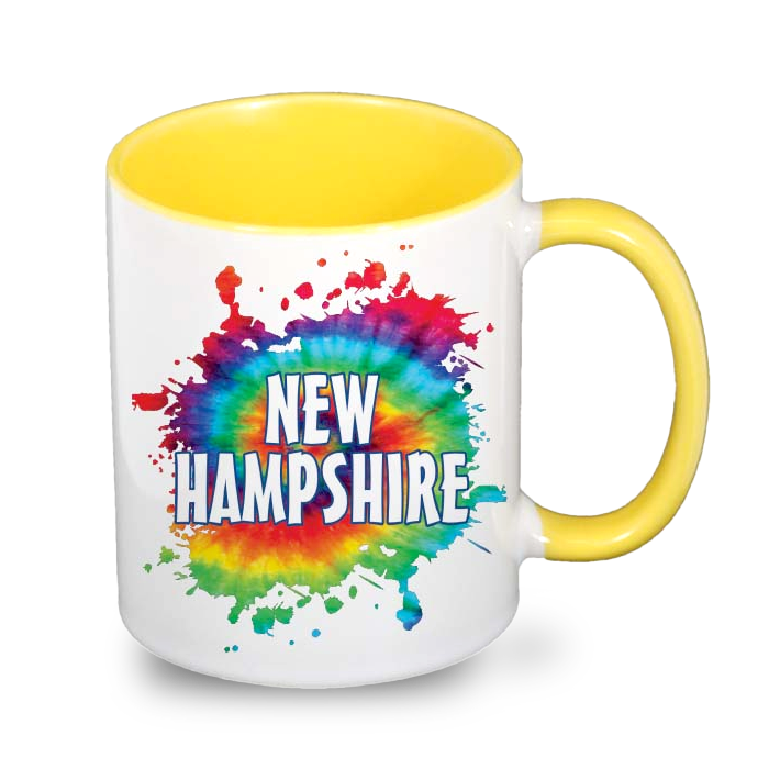 ニューハンプシャー州 マグカップ（11oz/325ml）[タイダイ] / New Hampshire Mug Tie Dye (11oz)