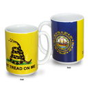 ニューハンプシャー州 マグカップ（15oz/443ml）[ガズデンフラッグ] / New Hampshire Mug Gadsden Flag (15oz)
