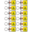 フロリダ州 キーホルダー [ガズデンフラッグ] / Florida Keychain Lucite Gadsden Flag