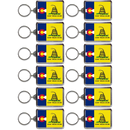 Colorado Keychain Lucite Gadsden Flag