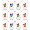 Wisconsin Shot Glass Tie Dye  (1.5oz)
