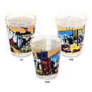 Wisconsin Shot Glass Gold Rim Postcard (1.5oz)