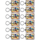 Wisconsin Keychain Lucite Postcard