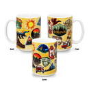 Virginia Mug Luggage Sticker (15oz)