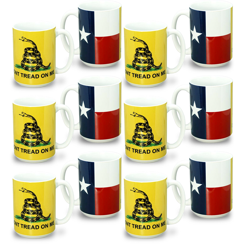 テキサス州 マグカップ（15oz/443ml）[ガズデンフラッグ] / Texas Mug Gadsden Flag (15oz)
