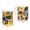 Texas Mug Luggage Sticker (15oz)