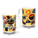 アーカンソー州 マグカップ（15oz/443ml）[ラゲッジステッカー] / Arkansas Mug Luggage Sticker (15oz)