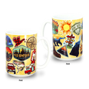 ニューハンプシャー州 マグカップ（15oz/443ml）[ラゲッジステッカー] / New Hampshire Mug Luggage Sticker (15oz)