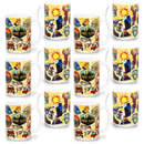 Rhode Island Mug Luggage Sticker (15oz)