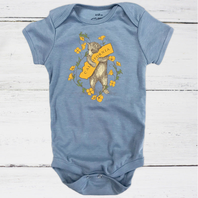 CA Bear and Poppy Infant Onesie