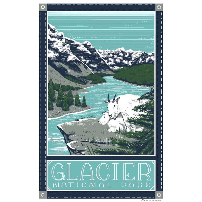 Glacier National Park Tea Towel