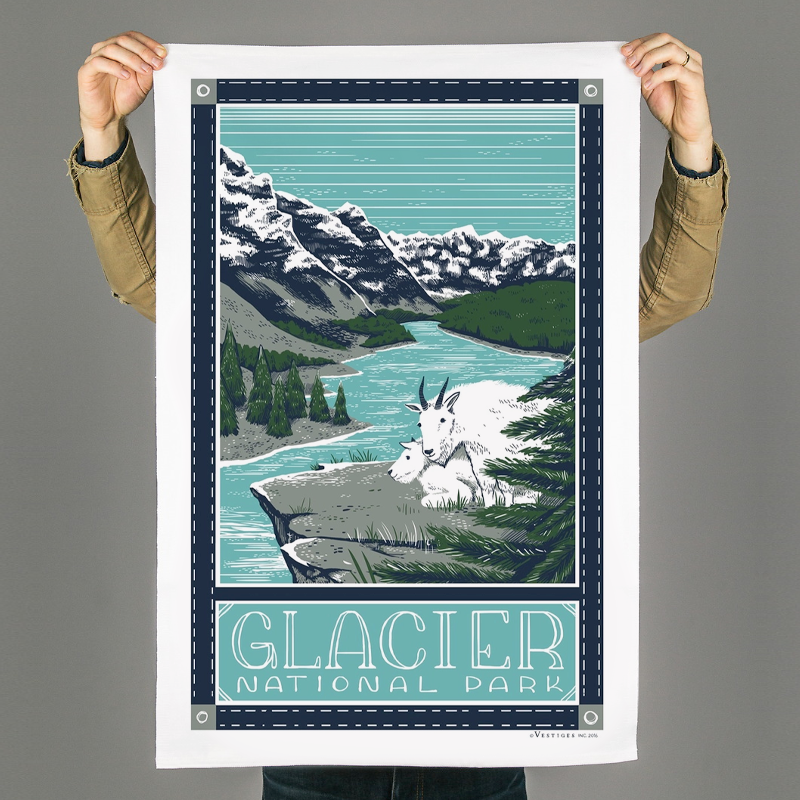 Glacier National Park Tea Towel