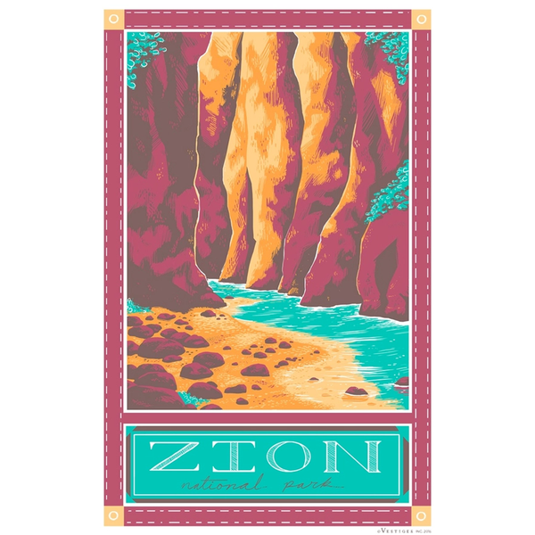 Zion National Park Tea Towel
