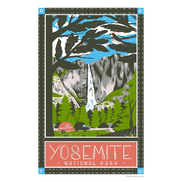 ヨセミテ国立公園 ティータオル / Yosemite National Park Tea Towel