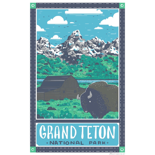 Grand Teton National Park Tea Towel