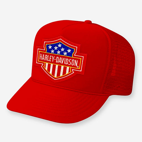 USA ハーレーダビッドソン パッチ トラッカーキャップ / USA Hawg Patch Hat