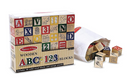 メリッサ&ダグ 木製Abc/123ブロック / Wooden Abc/123 Blocks (Uc)