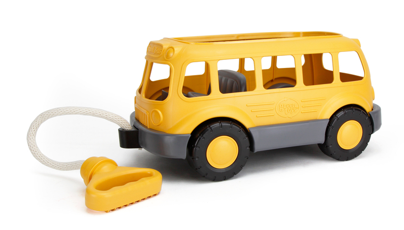 Green Toys School Bus Wagon Toy