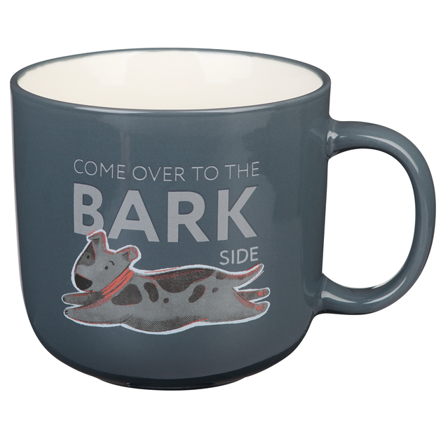 The Fur Side Coffee Mug for Dog Lovers, Come Over to the Bark Side Ceramic
