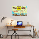 Map of Route 66 "MAIN STREET OF AMERICA" Art Print