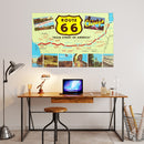 Map of Route 66 "MAIN STREET OF AMERICA" Art Print