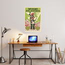 Miami, Oklahoma Travel Poster, Plains Indian, Route 66 Art Print