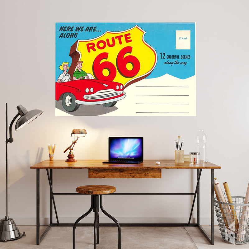 Postcard Folder, Route 66 アメリカンインテリア ポスター