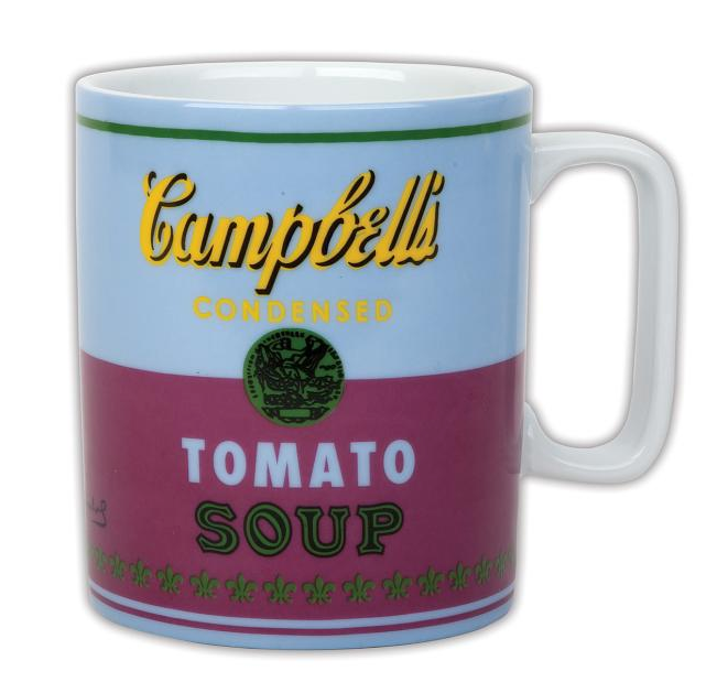 アンディ・ウォーホル キャンベルスープ レッドバイオレット マグカップ/ Andy Warhol Campbell's Soup Red Violet Mug