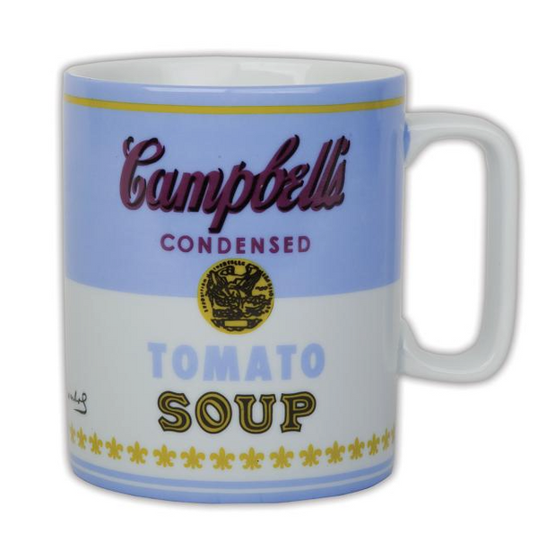 アンディ・ウォーホル キャンベルスープブルー マグカップ/ Andy Warhol Campbell's Soup Blue Mug