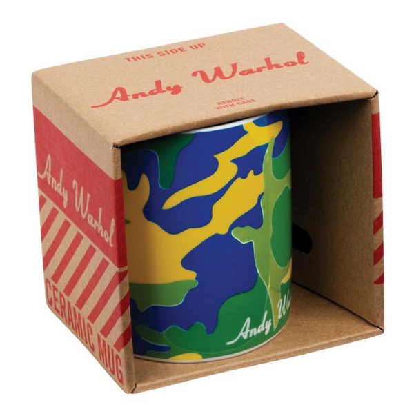 アンディ・ウォーホル グリーンカモフラージュ マグ/ Andy Warhol Green Camouflage Mug