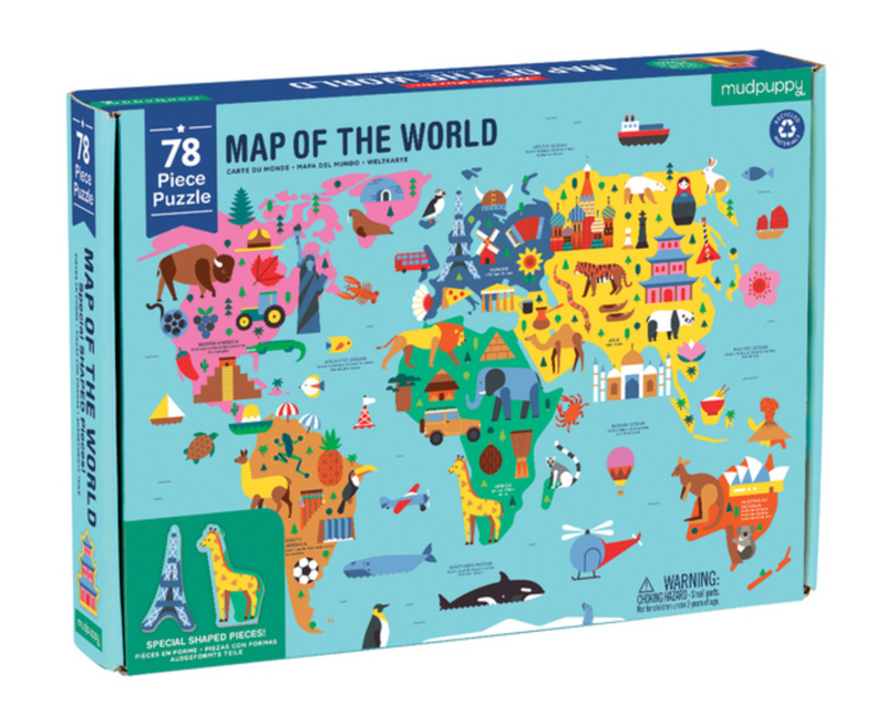 世界地図 地理パズル / Map of the World Geography Puzzle