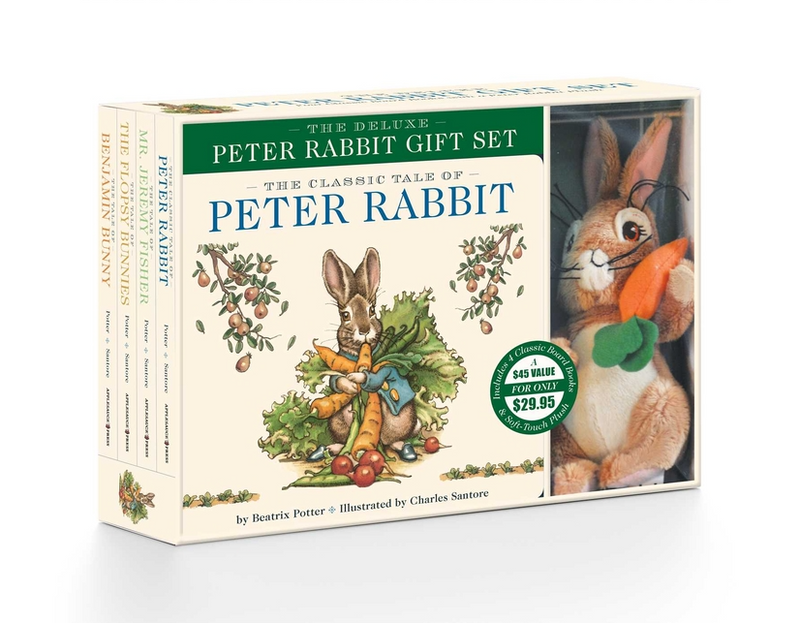 The Peter Rabbit Deluxe Plush Gift Set: The Classic Edition Board Book + Plush Stuffed Animal Toy Rabbit Gift Set (Classic Edition)