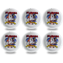 Alabama State Map Ceramic Ashtray