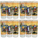 アーカンソー州 シューターショットグラス（2oz）[金縁ポストカード] / Arkansas Shooter Gold Rim Postcard (2oz)