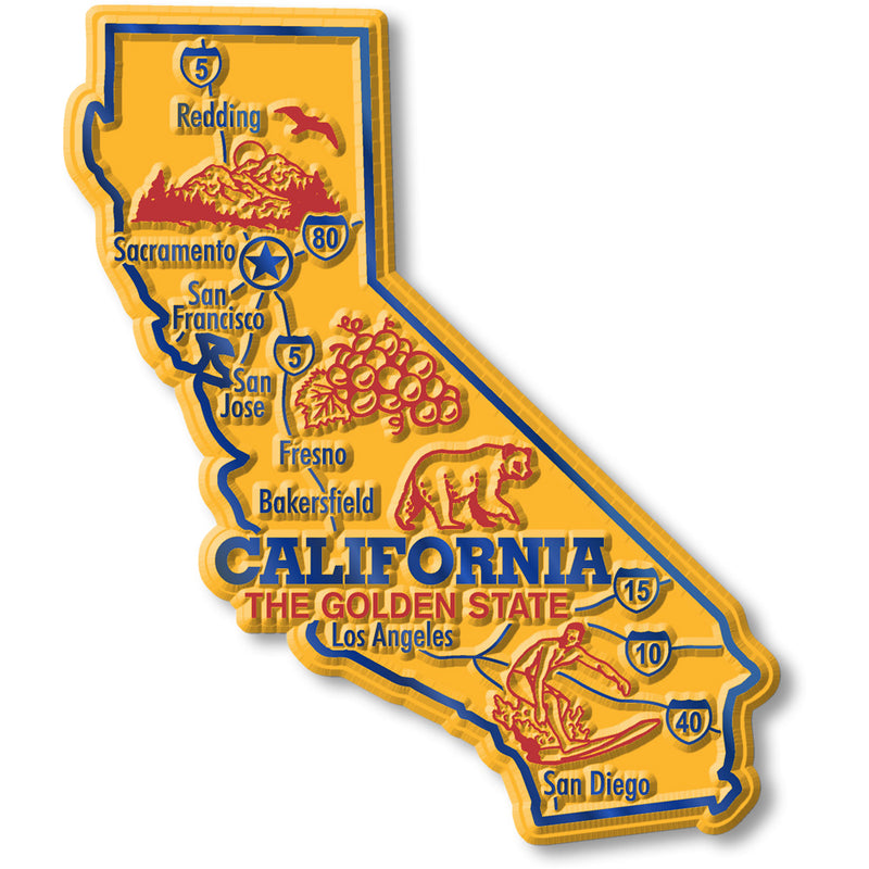 Classic Magnets 51-Piece U.S. State Magnet Set - Vintage Style Souvenir Collection, Made In USA