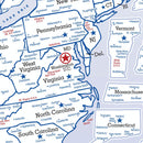 State Map Metal Display Board