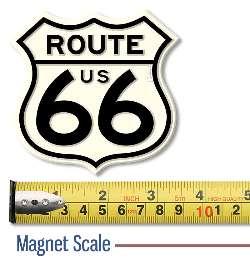 Route 66 Shield Highway Sign Magnet Giant, Made in the USA