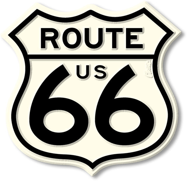 Route 66 Shield Highway Sign Magnet Giant, Made in the USA
