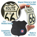 Route 66 Shield Highway Sign Magnet Giant, Made in the USA