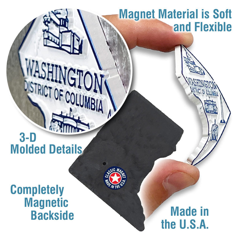 U.S. State Magnet: 51-Piece Set, Made in the USA